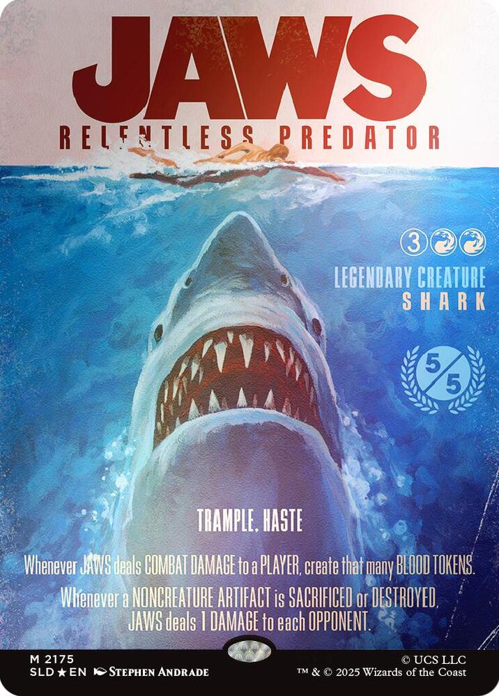 Jaws, Relentless Predator (Rainbow Foil) (2175) [Secret Lair Drop]