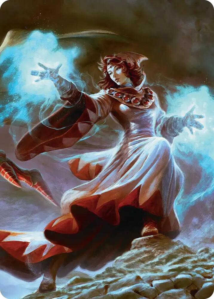 The Destined White Mage Scene Art Card (3) [Final Fantasy Art Series]