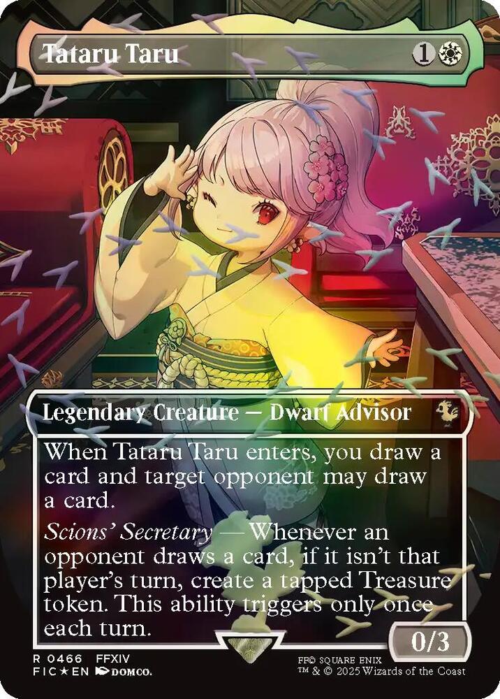 Tataru Taru (Borderless) (Chocobo Track Foil) (466) [Final Fantasy Commander]