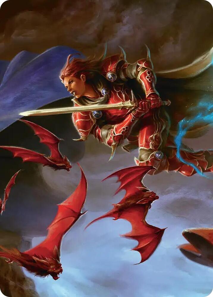 The Destined Warrior Scene Art Card (2) [Final Fantasy Art Series]