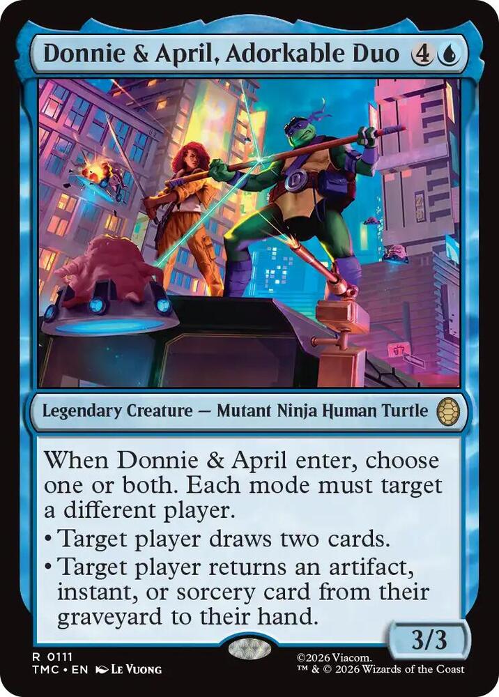 Donnie & April, Adorkable Duo (111) [Teenage Mutant Ninja Turtles Commander]