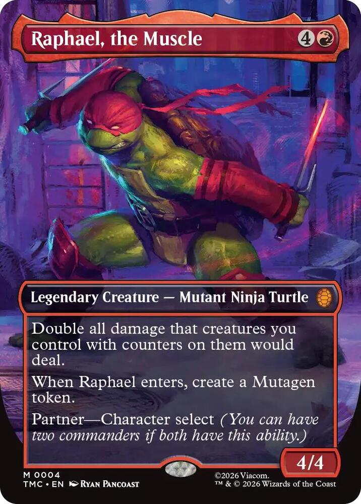 Raphael, the Muscle (0004) (Borderless) [Teenage Mutant Ninja Turtles Commander]