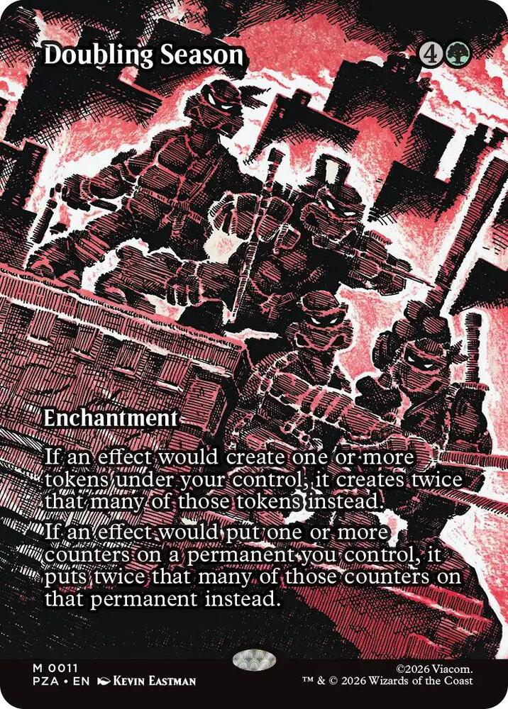 Doubling Season (Borderless) (11) [Teenage Mutant Ninja Turtles Source Material]