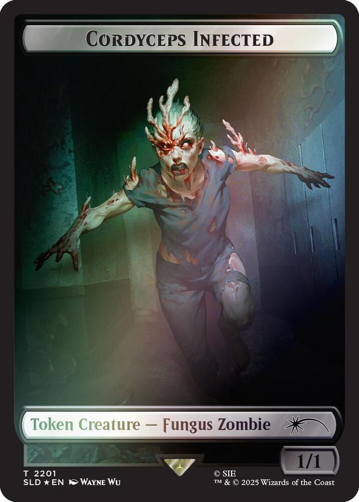 Cordyceps Infected Token (2201) (Rainbow Foil) [Secret Lair Drop]