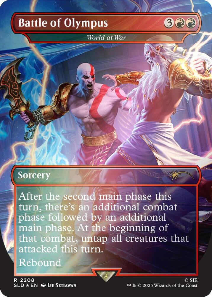 Battle of Olympus - World at War (Rainbow Foil) (2208) [Secret Lair Drop]