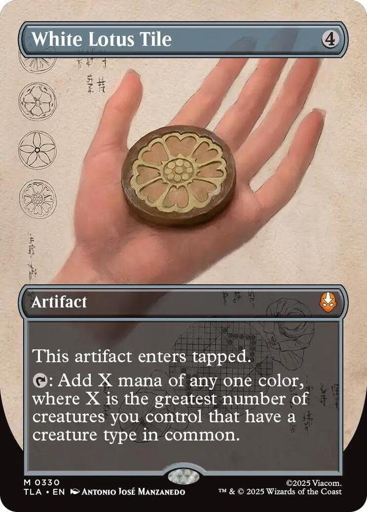 White Lotus Tile (Borderless) (330) [Avatar: The Last Airbender]