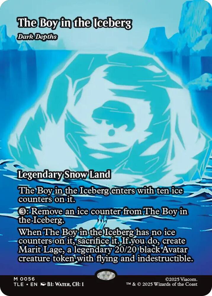 The Boy in the Iceberg - Dark Depths (Borderless) (56) [Avatar: The Last Airbender: Eternal-Legal]