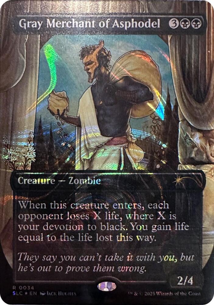 Gray Merchant of Asphodel (Halo Foil) (34) [Secret Lair Countdown Kit]