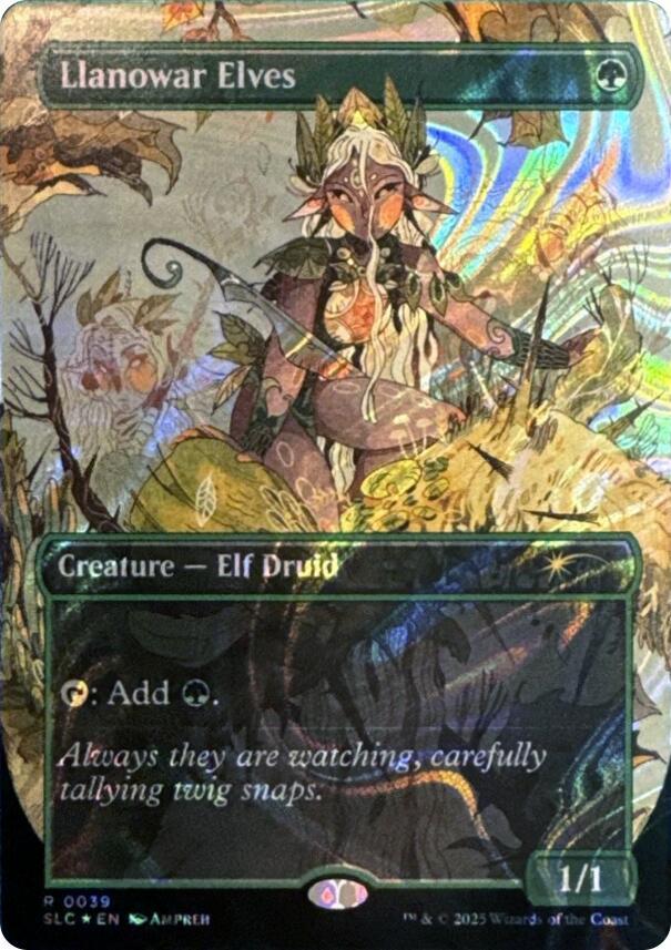 Llanowar Elves (Halo Foil) (39) [Secret Lair Countdown Kit]