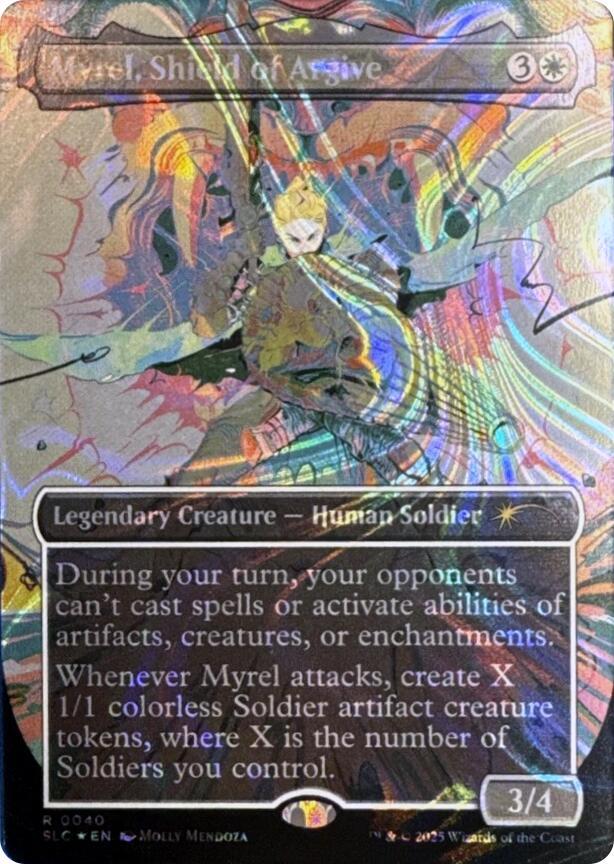 Myrel, Shield of Argive (Halo Foil) (40) [Secret Lair Countdown Kit]