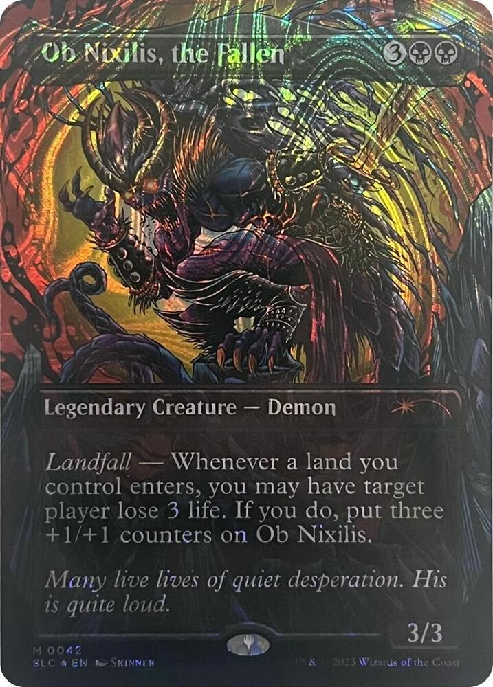 Ob Nixilis, the Fallen (Halo Foil) (42) [Secret Lair Countdown Kit]