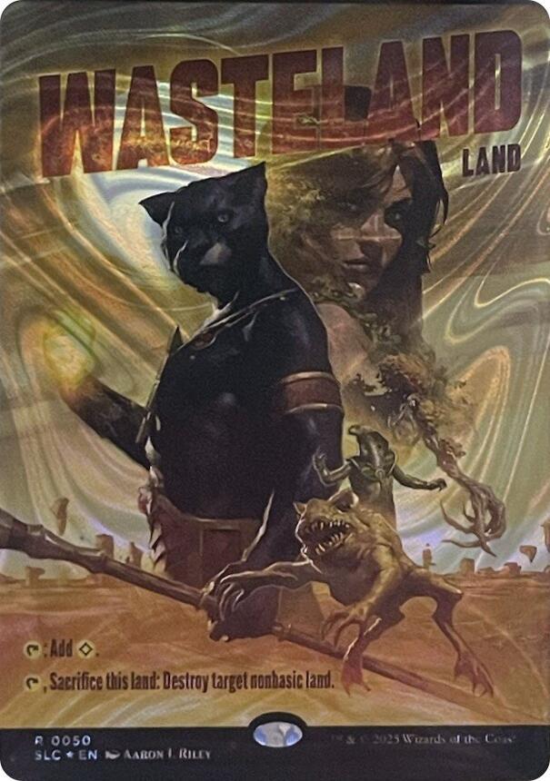 Wasteland (Halo Foil) (50) [Secret Lair Countdown Kit]