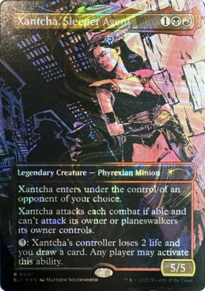 Xantcha, Sleeper Agent (Halo Foil) (51) [Secret Lair Countdown Kit]