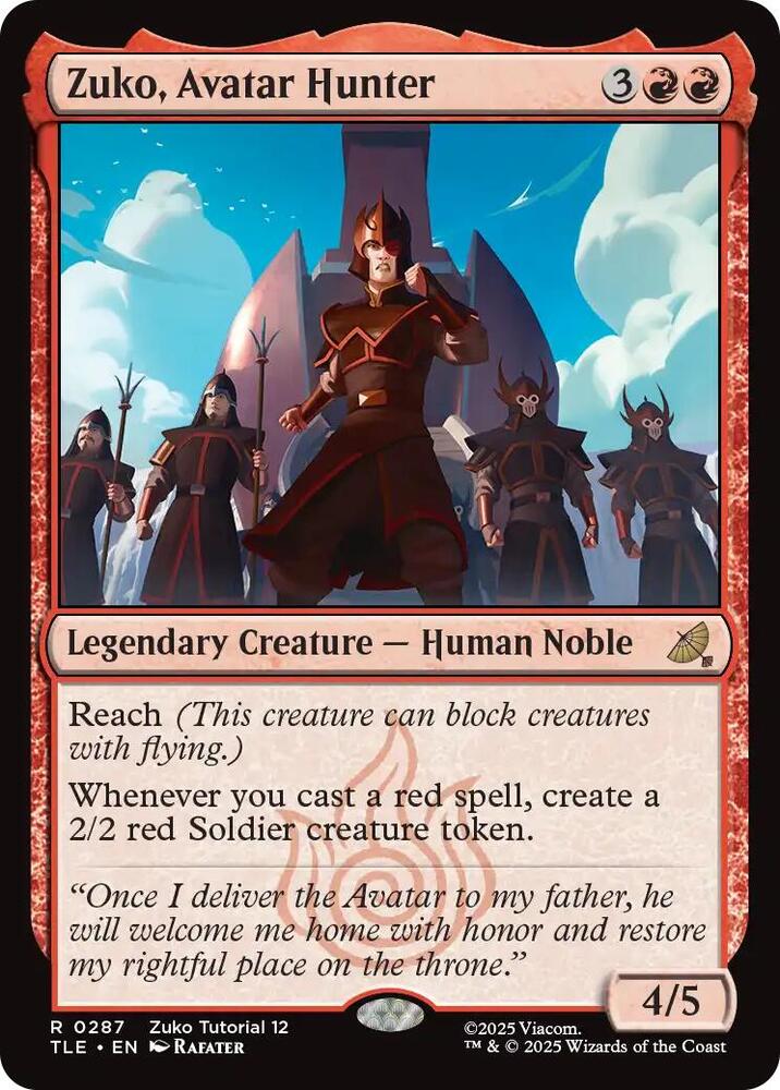 Zuko, Avatar Hunter (0287) [Avatar: The Last Airbender: Eternal-Legal]