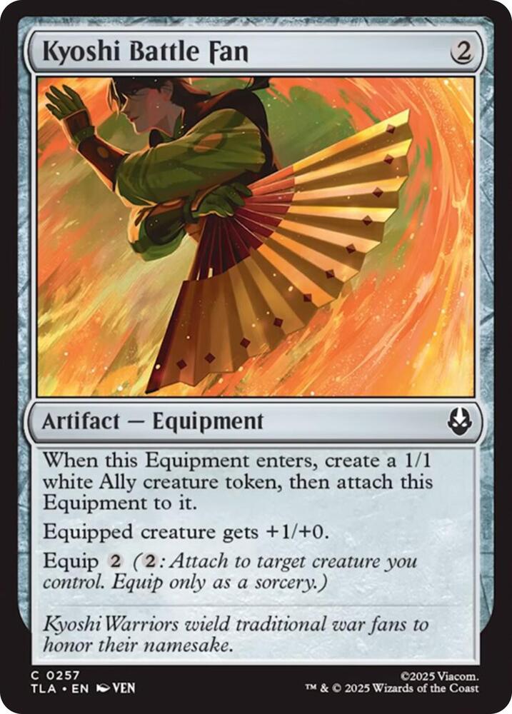 Kyoshi Battle Fan (257) [Avatar: The Last Airbender]