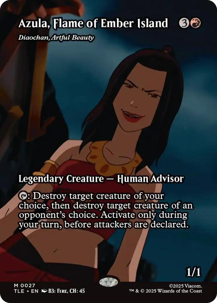 Azula, Flame of Ember Island - Diaochan, Artful Beauty (Borderless) (27) [Avatar: The Last Airbender: Eternal-Legal]