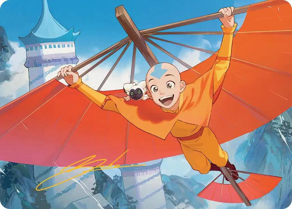 Aang, the Last Airbender Art Card (Gold-Stamped Signature) (1) [Avatar: The Last Airbender Art Series]