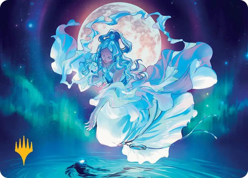 Yue, the Moon Spirit Art Card (Gold-Stamped Planeswalker Symbol) (7) [Avatar: The Last Airbender Art Series]