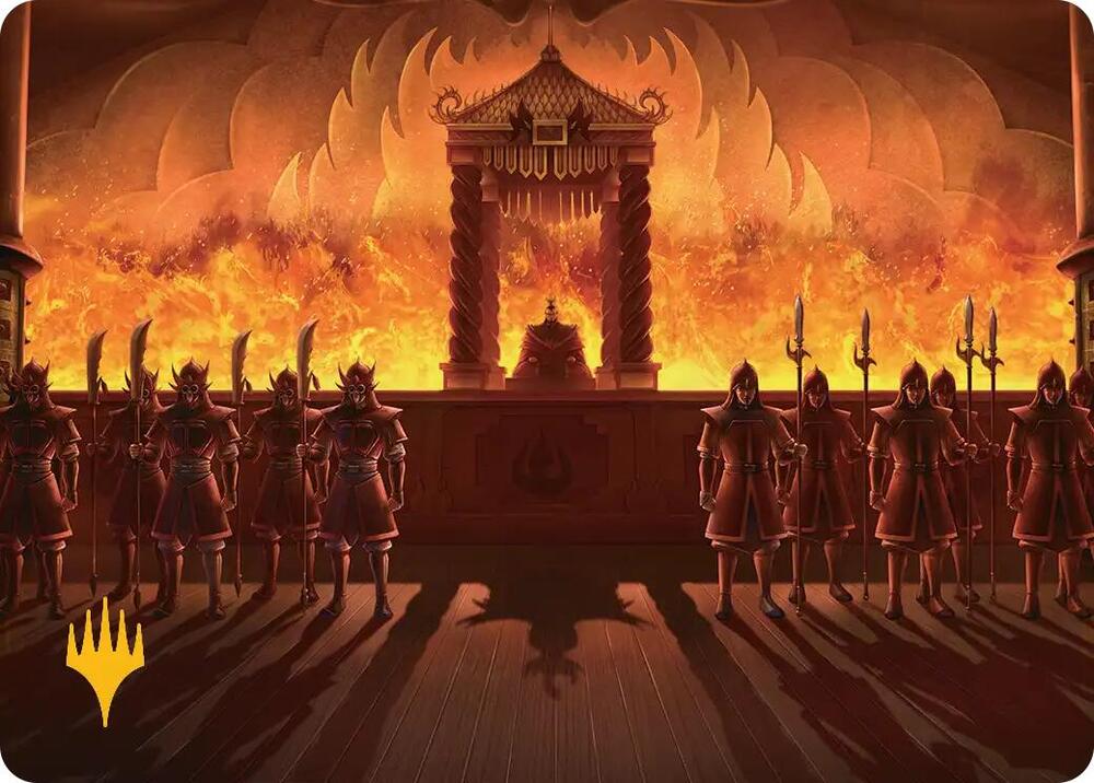 Fire Lord Ozai Art Card (Gold-Stamped Planeswalker Symbol) (27) [Avatar: The Last Airbender Art Series]