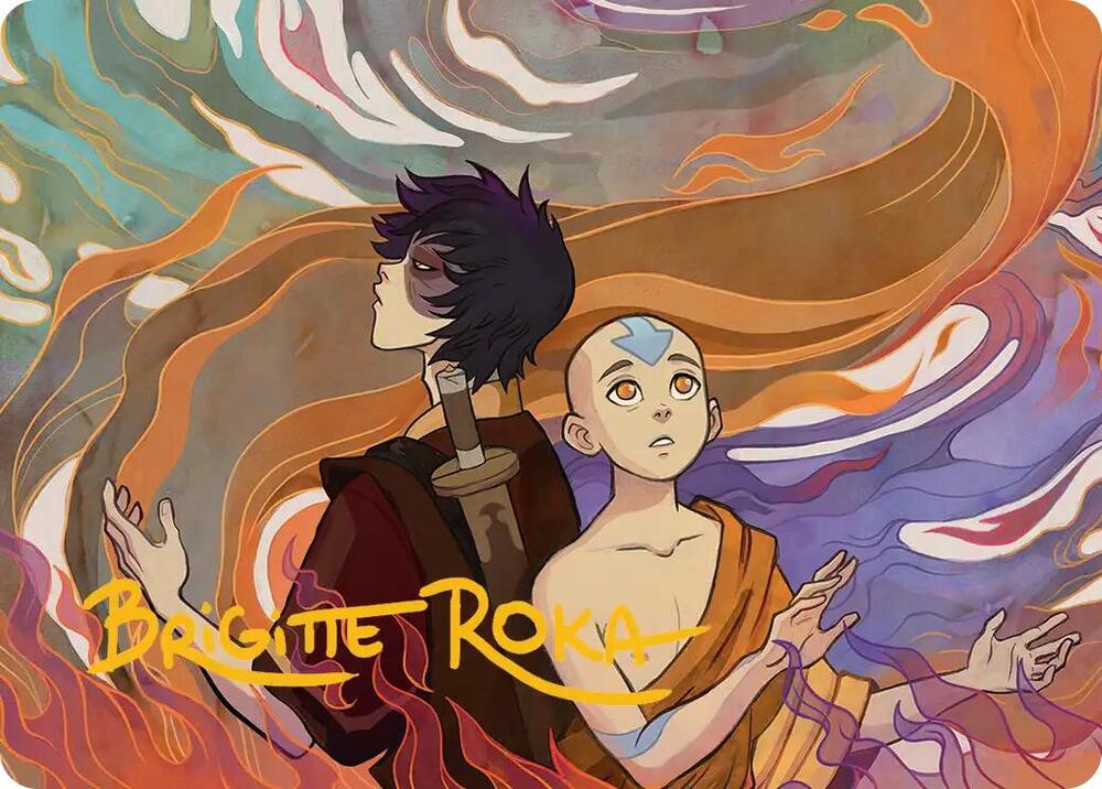 Fated Firepower Art Card (Gold-Stamped Signature) (43) [Avatar: The Last Airbender Art Series]