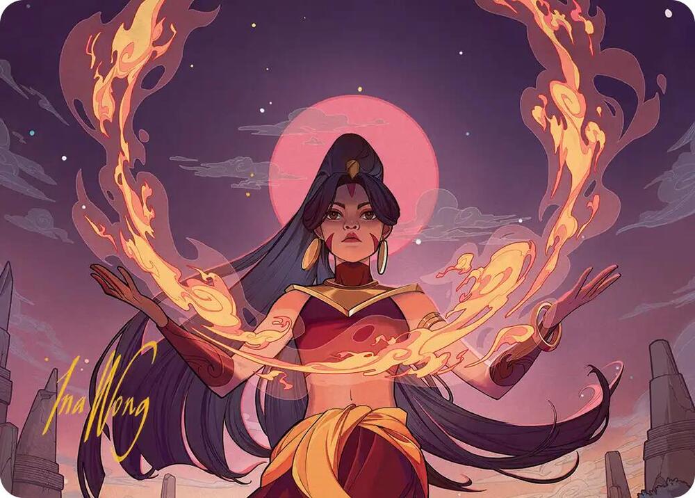 Firebending Student Art Card (Gold-Stamped Signature) (44) [Avatar: The Last Airbender Art Series]