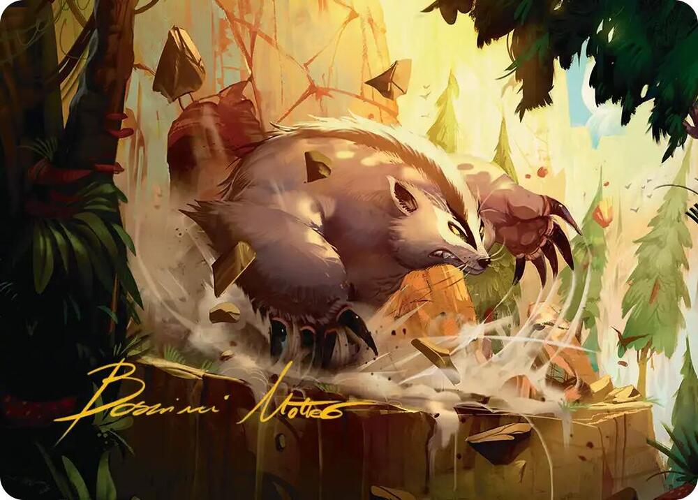Badgermole Art Card (Gold-Stamped Signature) (12) [Avatar: The Last Airbender Art Series]