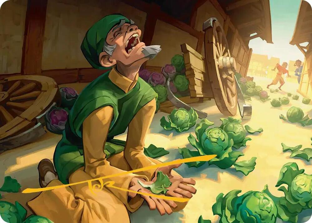Unlucky Cabbage Merchant Art Card (Gold-Stamped Signature) (19) [Avatar: The Last Airbender Art Series]