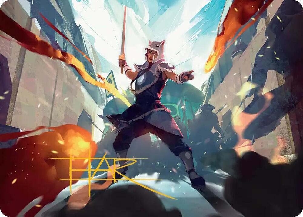 Sokka, Tenacious Tactician Art Card (Gold-Stamped Signature) (23) [Avatar: The Last Airbender Art Series]
