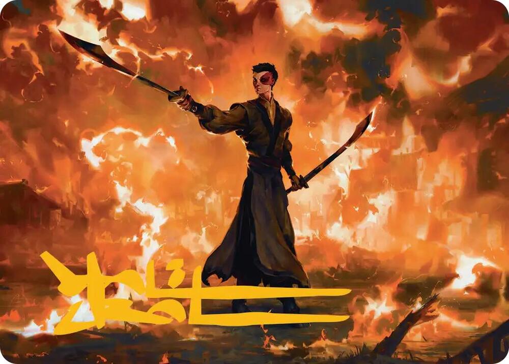 Zuko, Conflicted Art Card (Gold-Stamped Signature) (24) [Avatar: The Last Airbender Art Series]