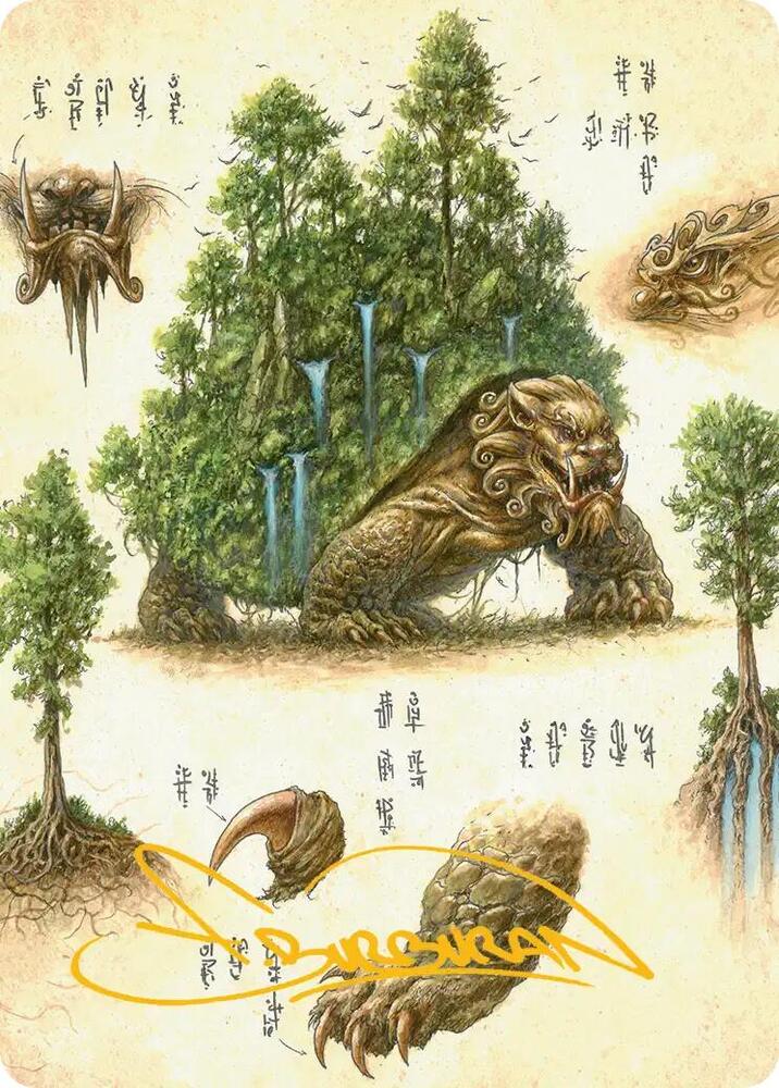 The Lion-Turtle Art Card (Gold-Stamped Signature) (37) [Avatar: The Last Airbender Art Series]