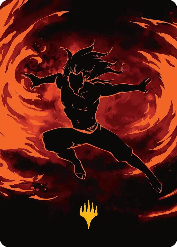 Ozai, the Phoenix King Art Card (Gold-Stamped Planeswalker Symbol) (39) [Avatar: The Last Airbender Art Series]