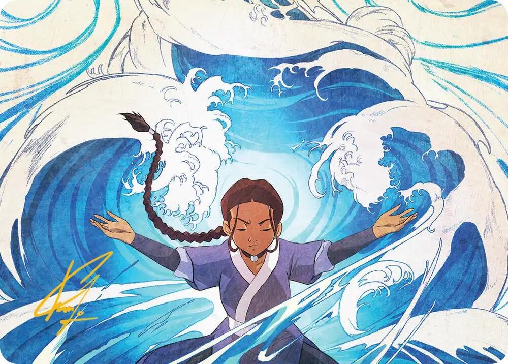 Katara, Water Tribe's Hope Art Card (Gold-Stamped Signature) (48) [Avatar: The Last Airbender Art Series]