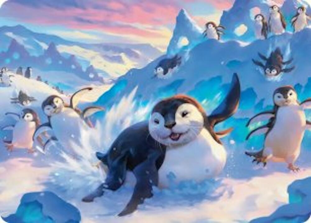 Otter-Penguin Art Card (4) [Avatar: The Last Airbender Art Series]