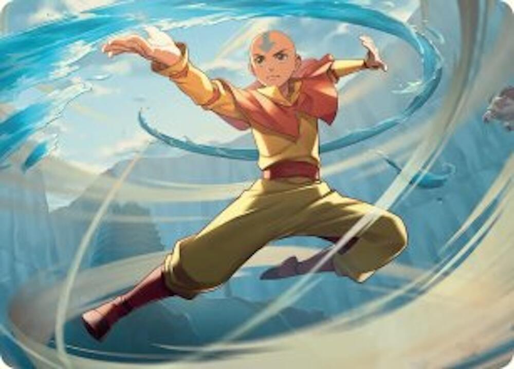 Aang, Swift Savior Art Card (20) [Avatar: The Last Airbender Art Series]