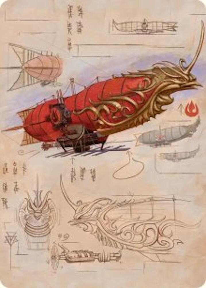 Phoenix Fleet Airship Art Card (35) [Avatar: The Last Airbender Art Series]
