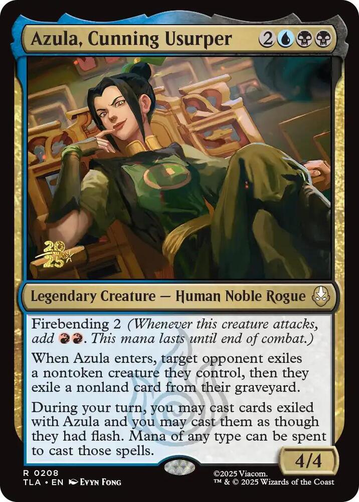 Azula, Cunning Usurper (208) [Prerelease Cards]