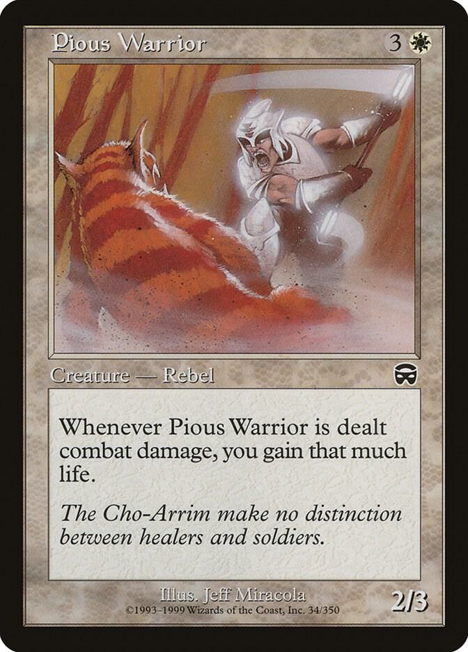 Pious Warrior (34) [Mercadian Masques]