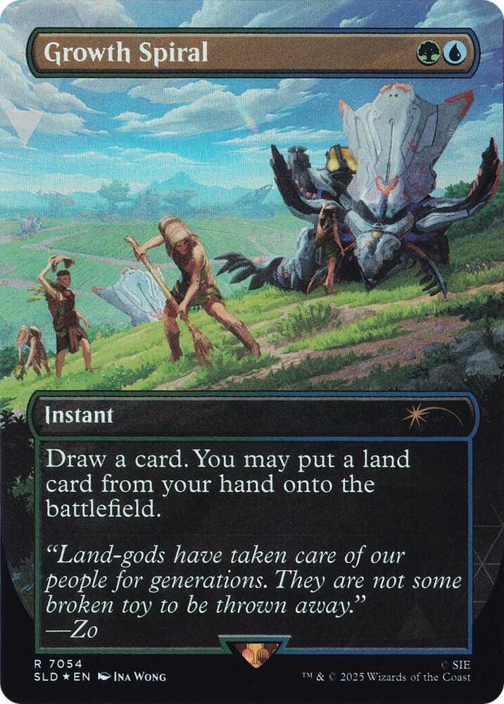 Growth Spiral (7054) (Rainbow Foil) [Secret Lair Drop]