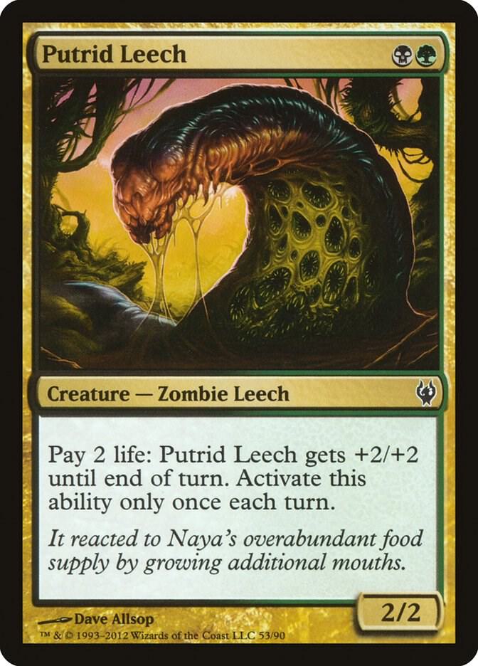 Putrid Leech (53) [Duel Decks: Izzet vs. Golgari]