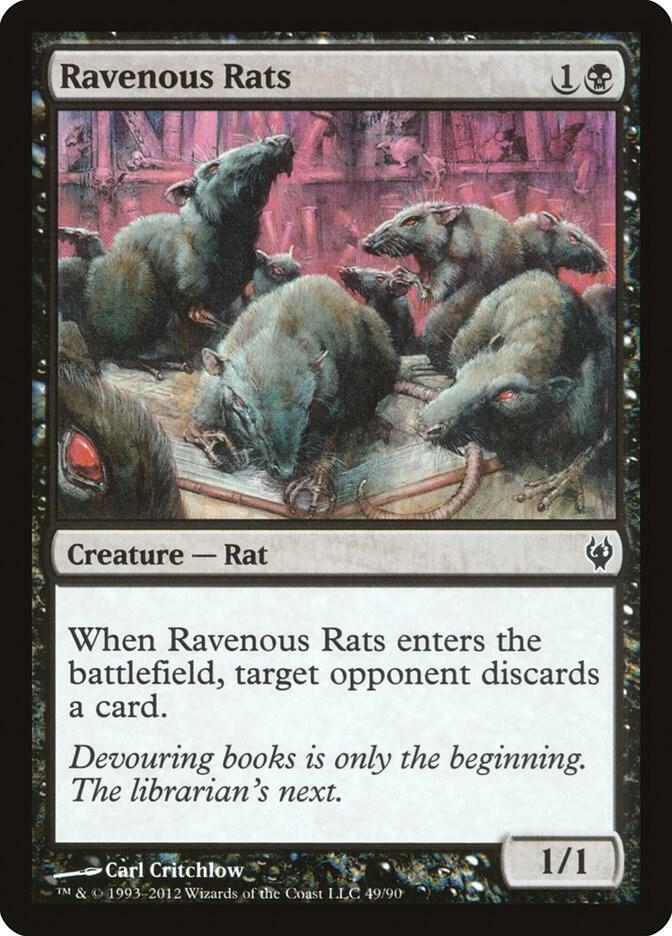 Ravenous Rats (49) [Duel Decks: Izzet vs. Golgari]