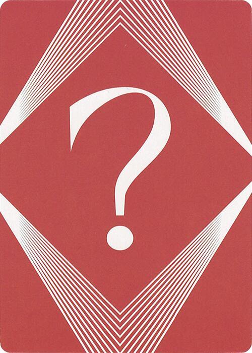 Question Mark Insert Card [Secret Lair Countdown Kit]