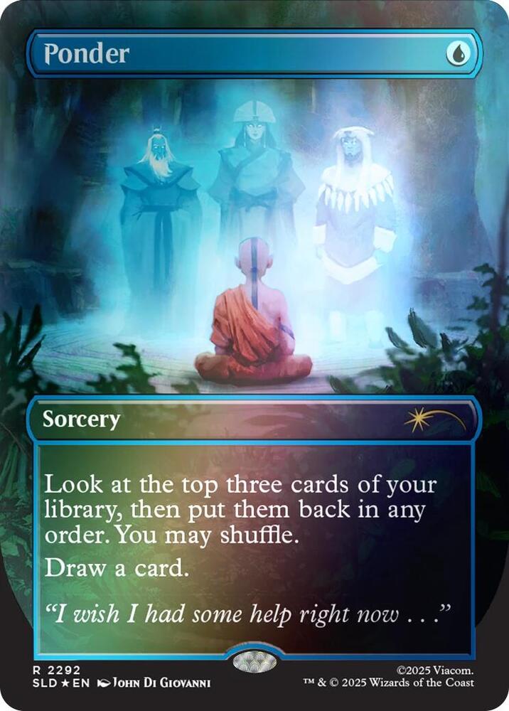 Ponder (2292) (Rainbow Foil) [Secret Lair Drop]