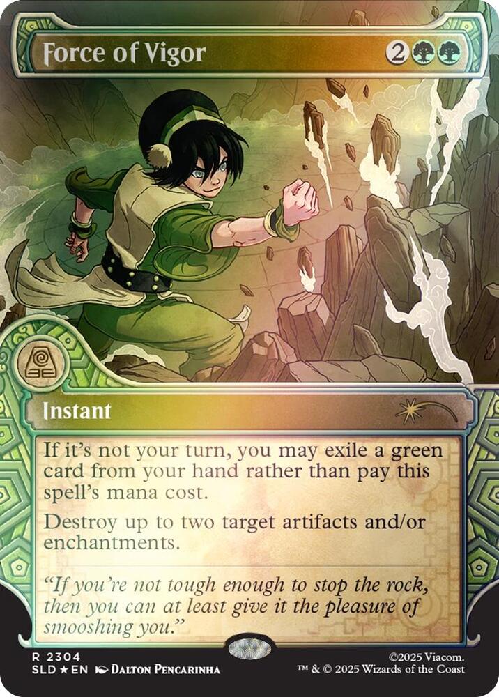 Force of Vigor (Rainbow Foil) (2304) [Secret Lair Drop]