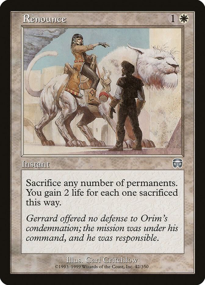 Renounce (42) [Mercadian Masques]