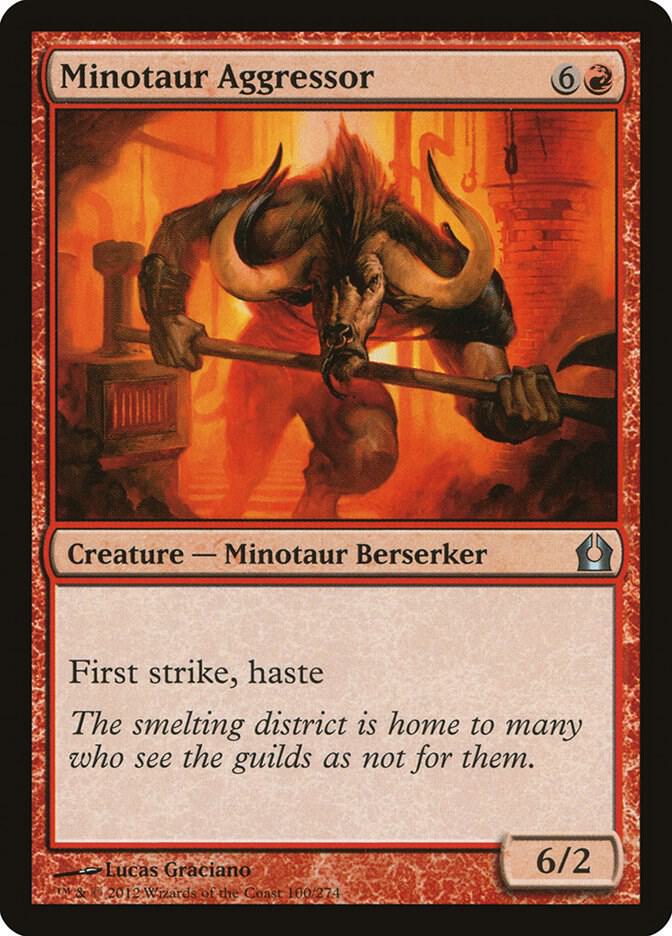 Minotaur Aggressor (100) [Return to Ravnica]
