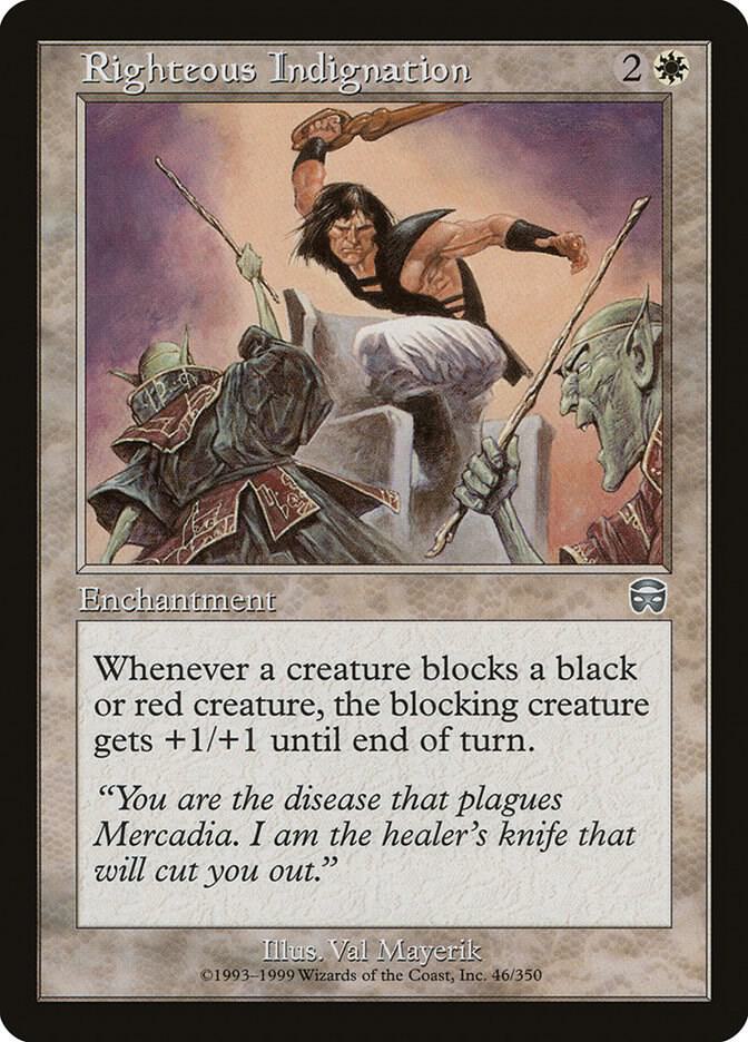 Righteous Indignation (46) [Mercadian Masques]