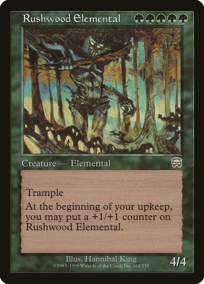 Rushwood Elemental (264) [Mercadian Masques]