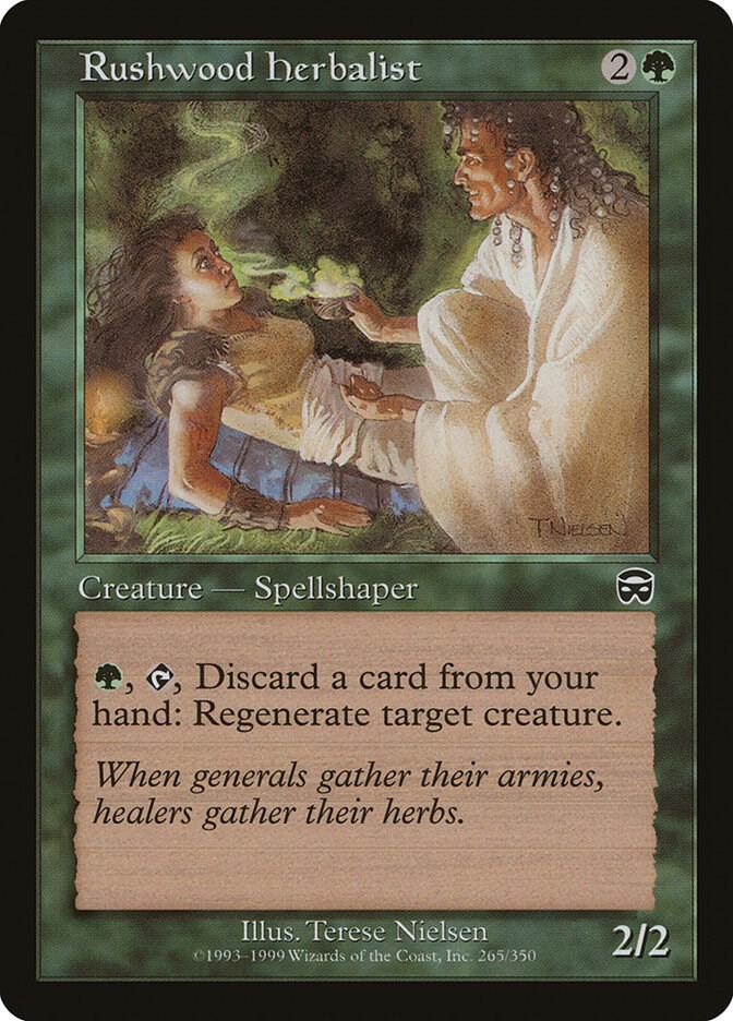 Rushwood Herbalist (265) [Mercadian Masques]