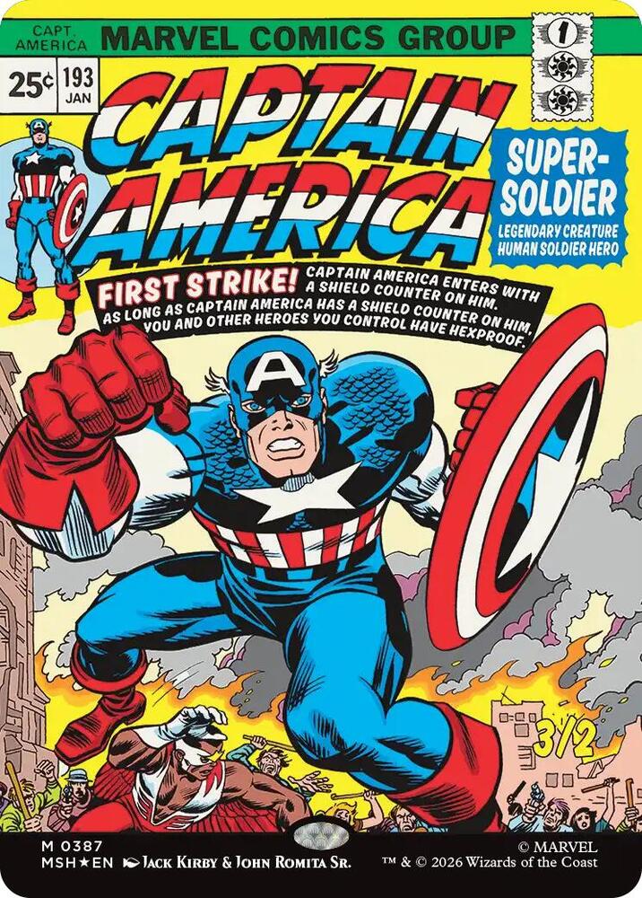 Captain America, Super-Soldier (Borderless) (0387) [Marvel Super Heroes]