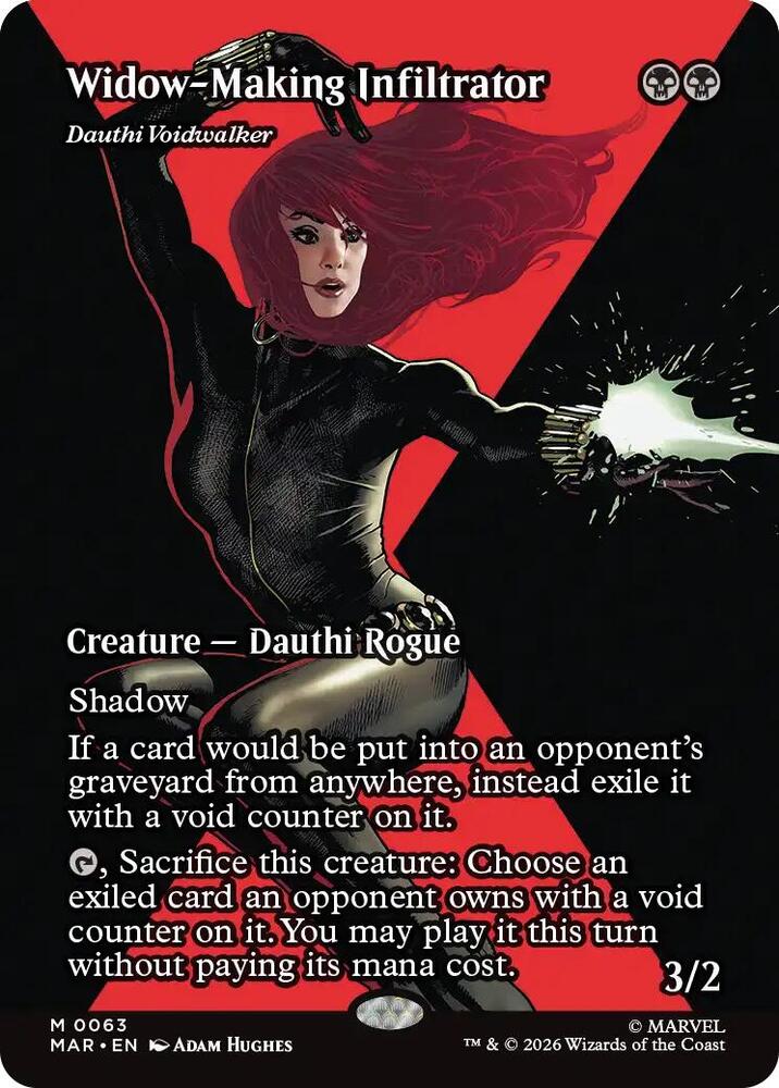 Widow-Making Infiltrator - Dauthi Voidwalker (Borderless) (63) [Marvel Universe Eternal-Legal]